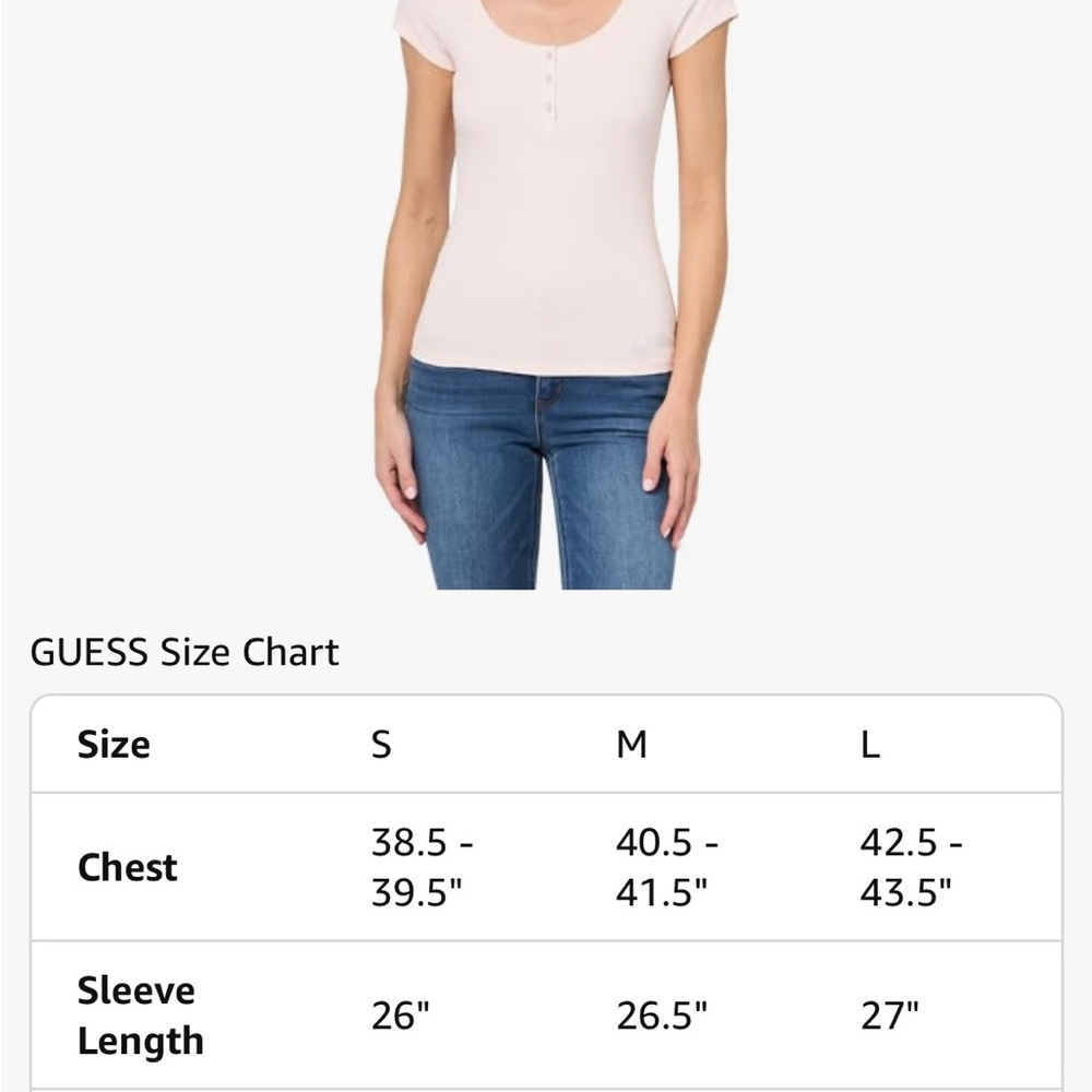 SOLDGuess Pale Pink Ribbed Bodysuit Short Sleeve - Picture 4 of 10
